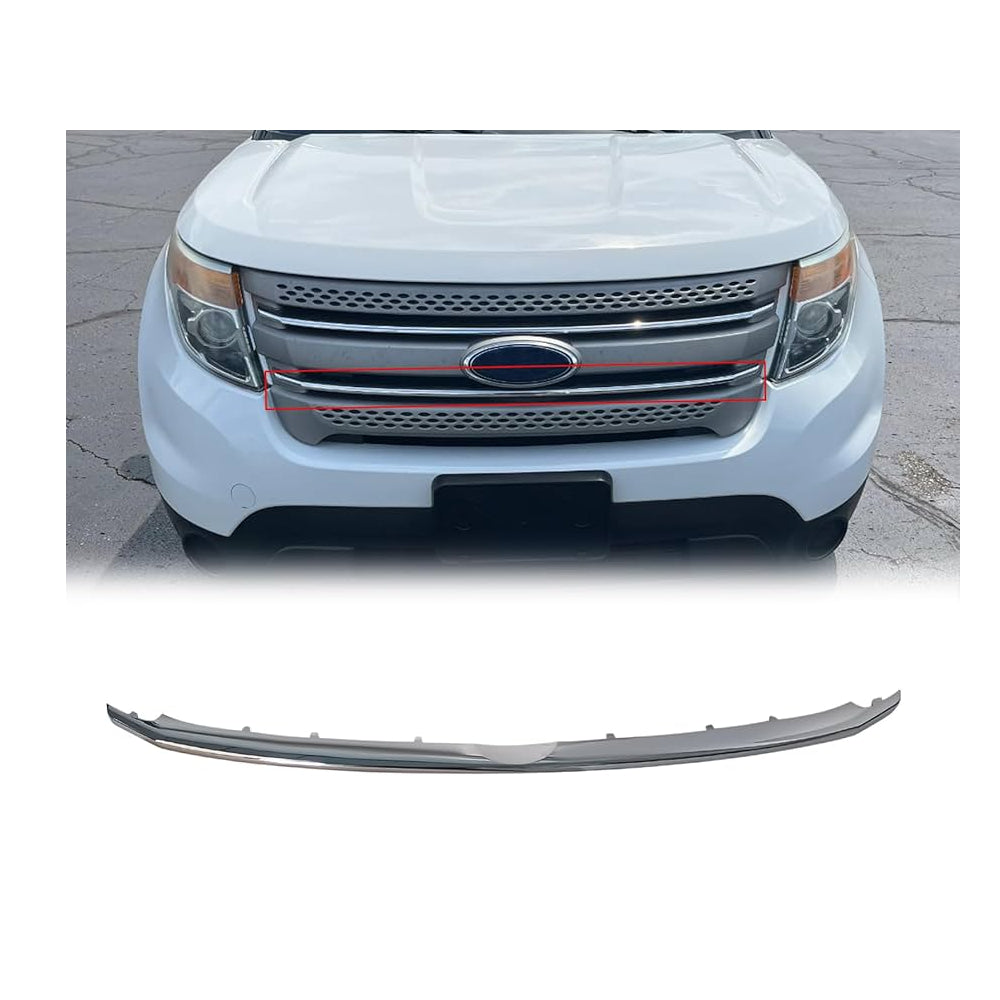 BB5Z8200B Front Grille Lower Trim Chrom short For ford explorer  2011-2014