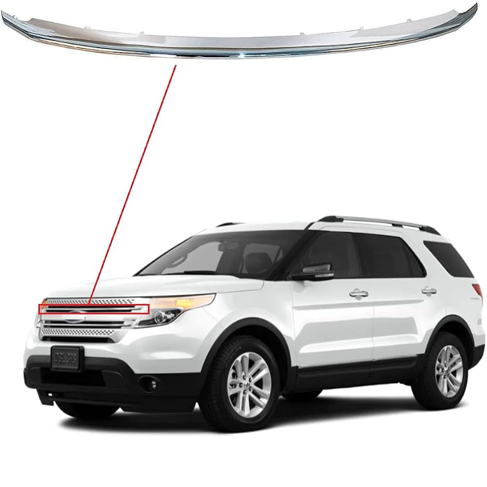 BB5Z8200AA Front Grille Lower Trim Chrom LongFor Ford Explorer 2011-2014