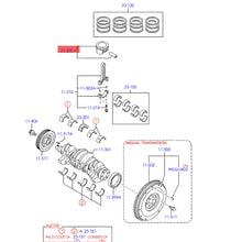 Load image into Gallery viewer, 4pcs/set ZYY3-11-SA0 ZYY311SA0 ZYY411SA0  Piston Ring for Ford Mazda Fiesta MK6 1.5 Engine Piston Connecting Rod Strut Head Engine Piston Ring Piston Connecting Rod