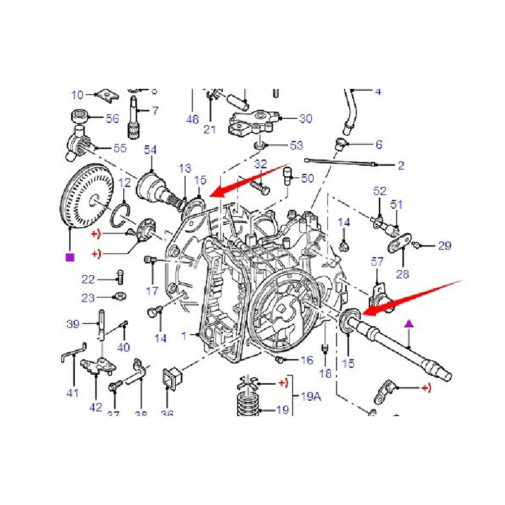 6873427 F3RP7H260AA Axle Oil Seal AT For Ford Mondeo 2.0