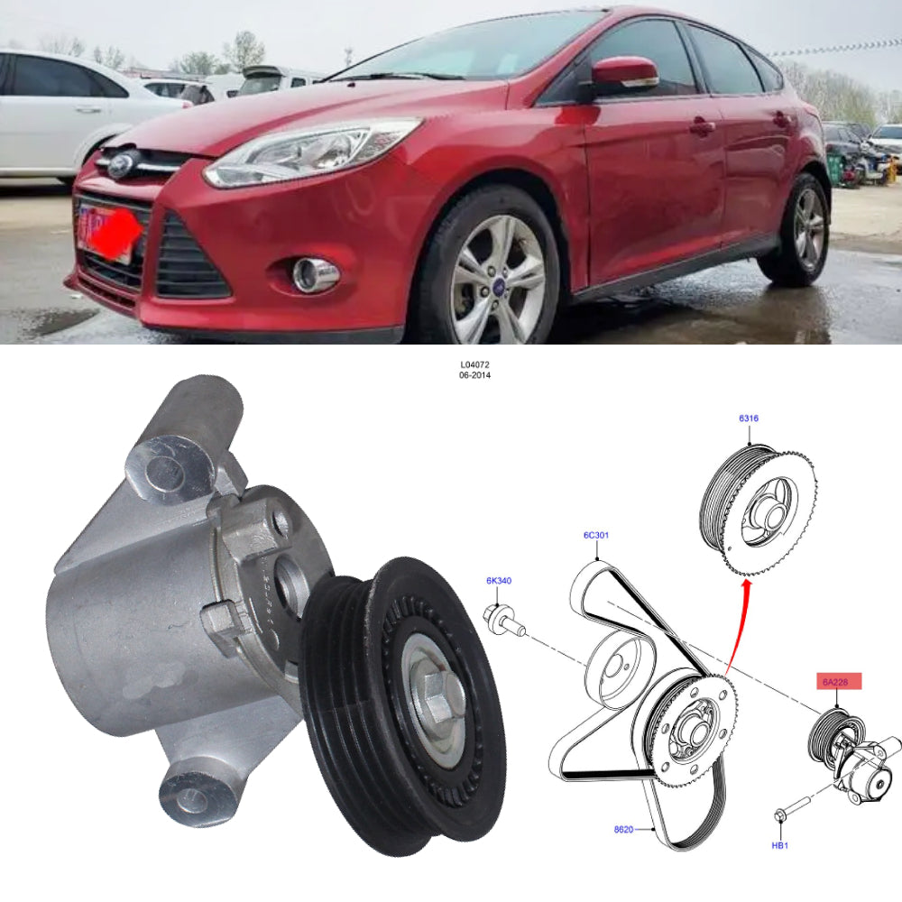 CM5E-6A228-AA CM5E6A228AB CM5Z-6B209-A BT117 39368 Auto Timing Belt Tensioner For FORD FOCUS 2.0L 2012-2018 ECOSPORT