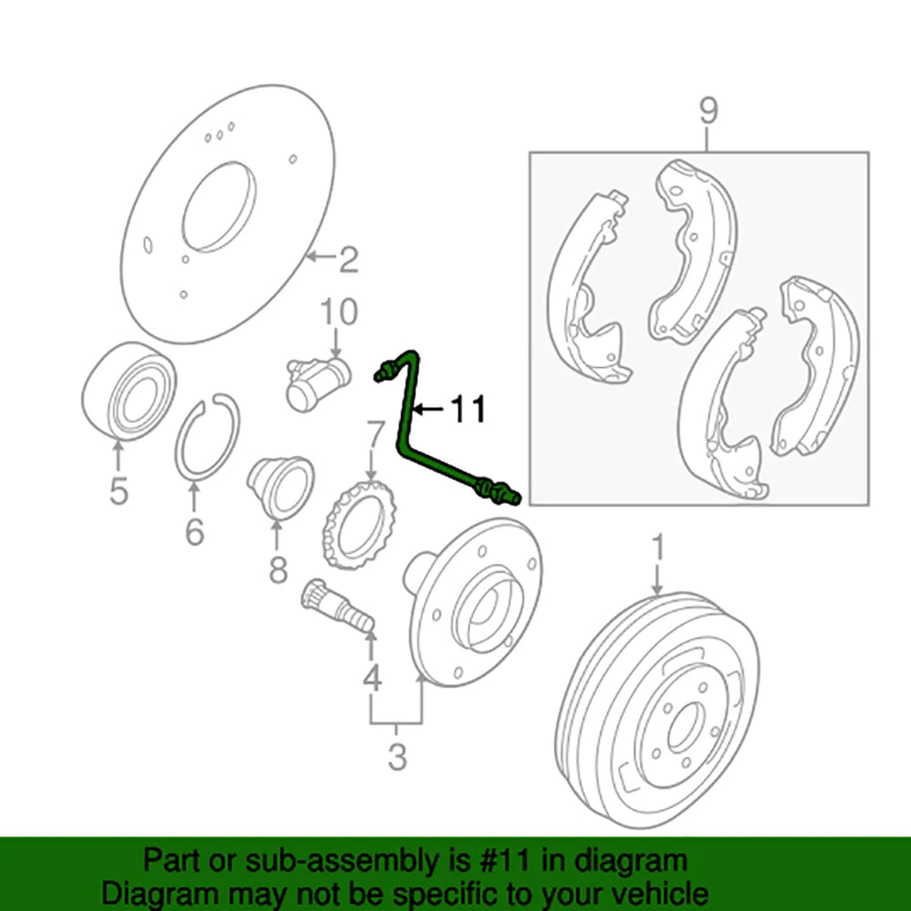 ZZC1-43-820A ZZD143820 Car Disc Brake Oil Pipe  Rear Brake Oil Pipe For Mazda/Escape 05-07 Line Accessories Brake