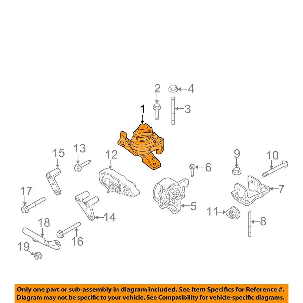 Auto Parts Engine Mounting DG1Z6038C CT436F012BA 8T4Z6038A Auto Suspension System Engine Mount for Ford Edge 2007-2015