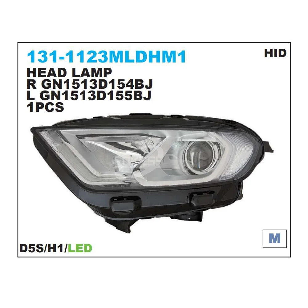 GN1513D155BL GN1513D155BJ 131-1123MLDHM1 Left Xenon Headlight for Ford Ecosport 2018