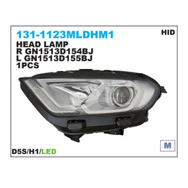 GN1513D155BL GN1513D155BJ 131-1123MLDHM1 Left Xenon Headlight for Ford Ecosport 2018