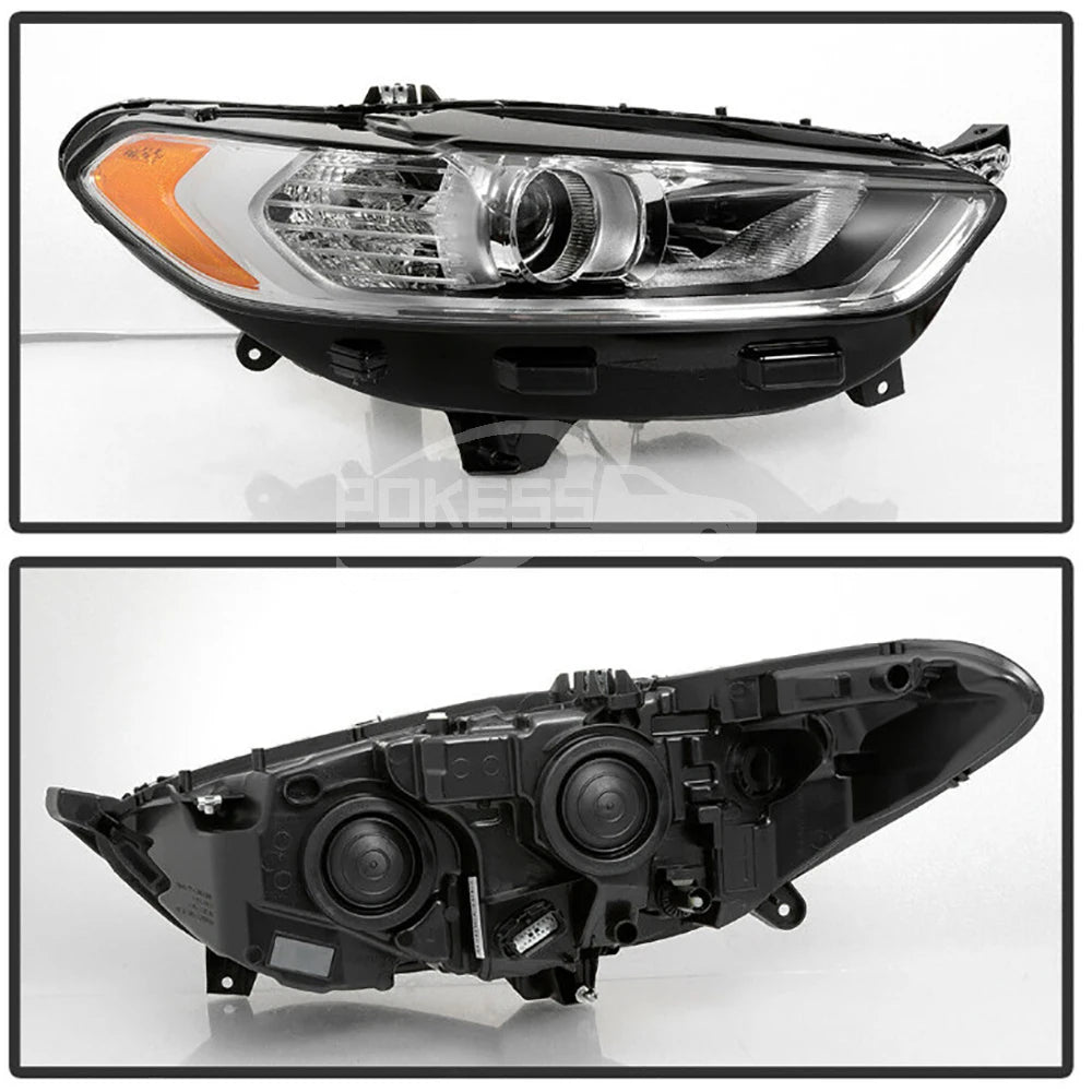 Car Headlight DS7Z13008A DS7313W029CD Right Black Headlight for Ford Mondeo MK4 Fusion 13-16