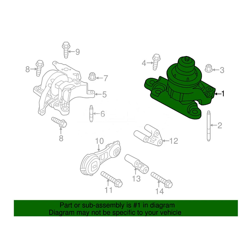 Where to Buy Car Parts POKESS Brand GB5Z6038A Engine Mounting for Ford Explorer 2015-2018 3.7 L