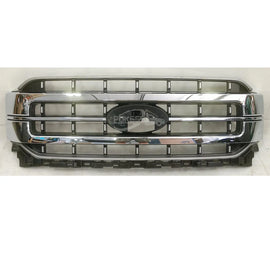 POKESS Front Grill Kit ML3Z8200EA ML348200EESMAS Grill for Ford F150 2021-
