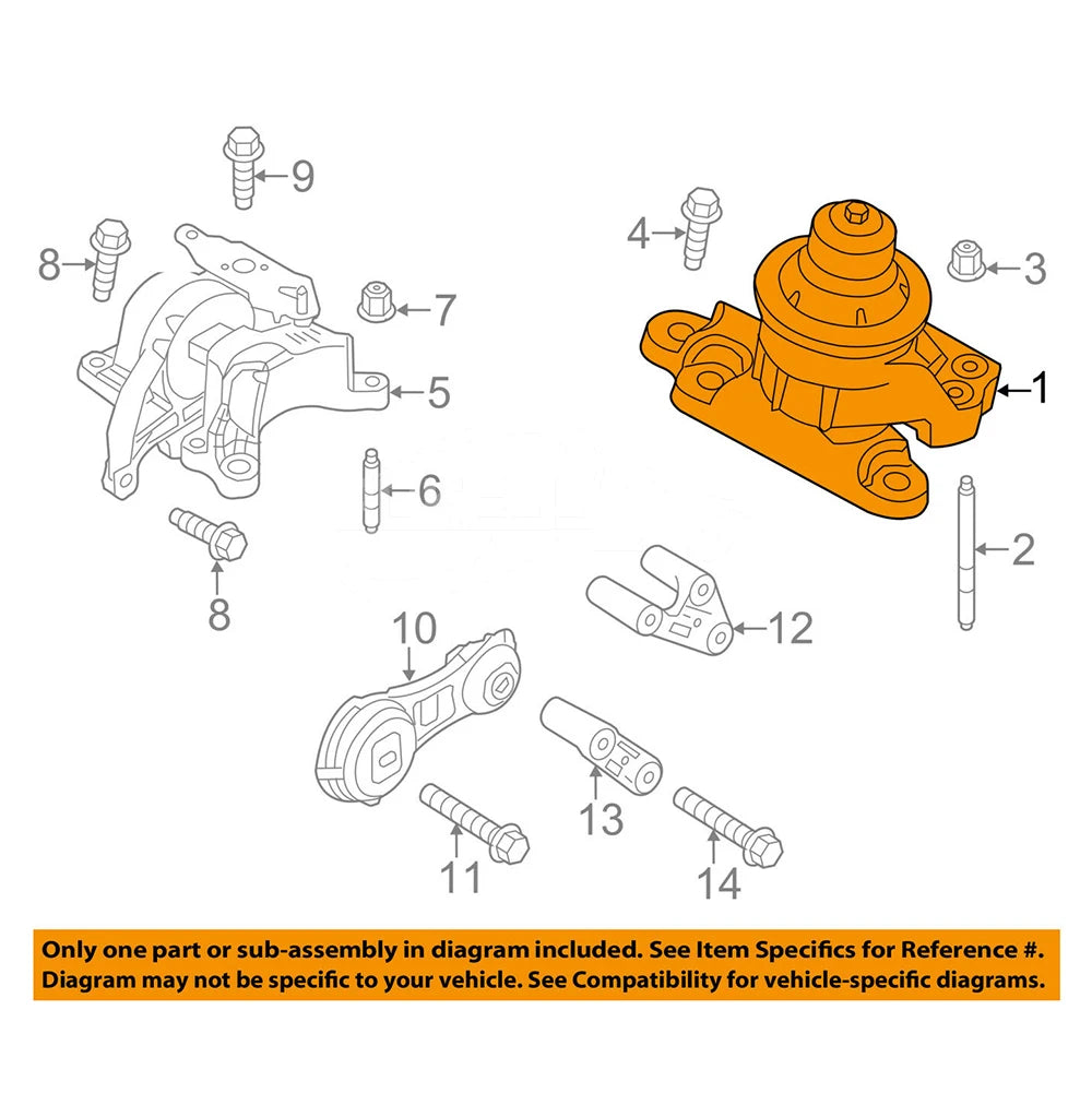 Auto Engine Trans Mounting Front Mount Right GB5Z6038A for FORD OEM 11-19 Explorer