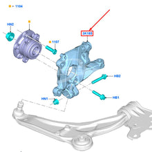Load image into Gallery viewer, Front Left Steering Knuckle Arm F2GZ3K186A F2GC3K171AC F2GC3K171A3A Left Wheel Knuckle for 2015 Ford Edge