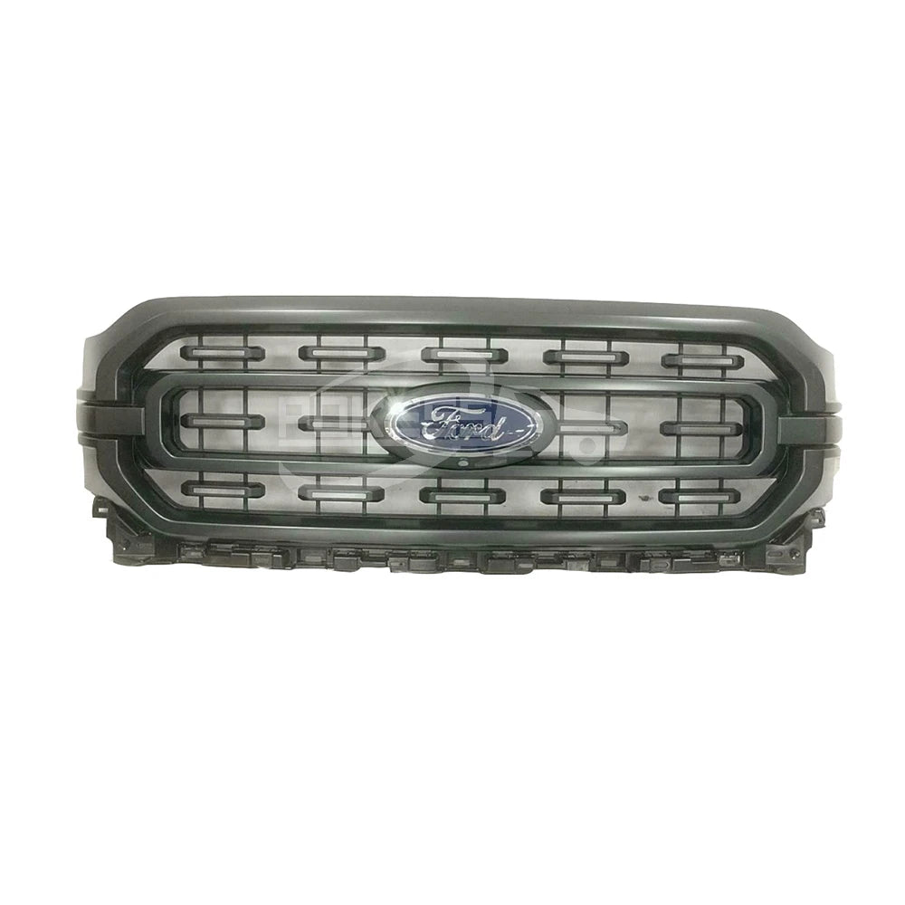 POKESS Bumper Grille ML3Z8200DA ML348200DE5GXT Black Grill for Ford F150 2021-