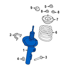 Suspension Shock Absorbers Parts DB5Z18124AE1 BB5Z18124A Front Left Shock Absorber Assembly for Ford Explorer 3.5