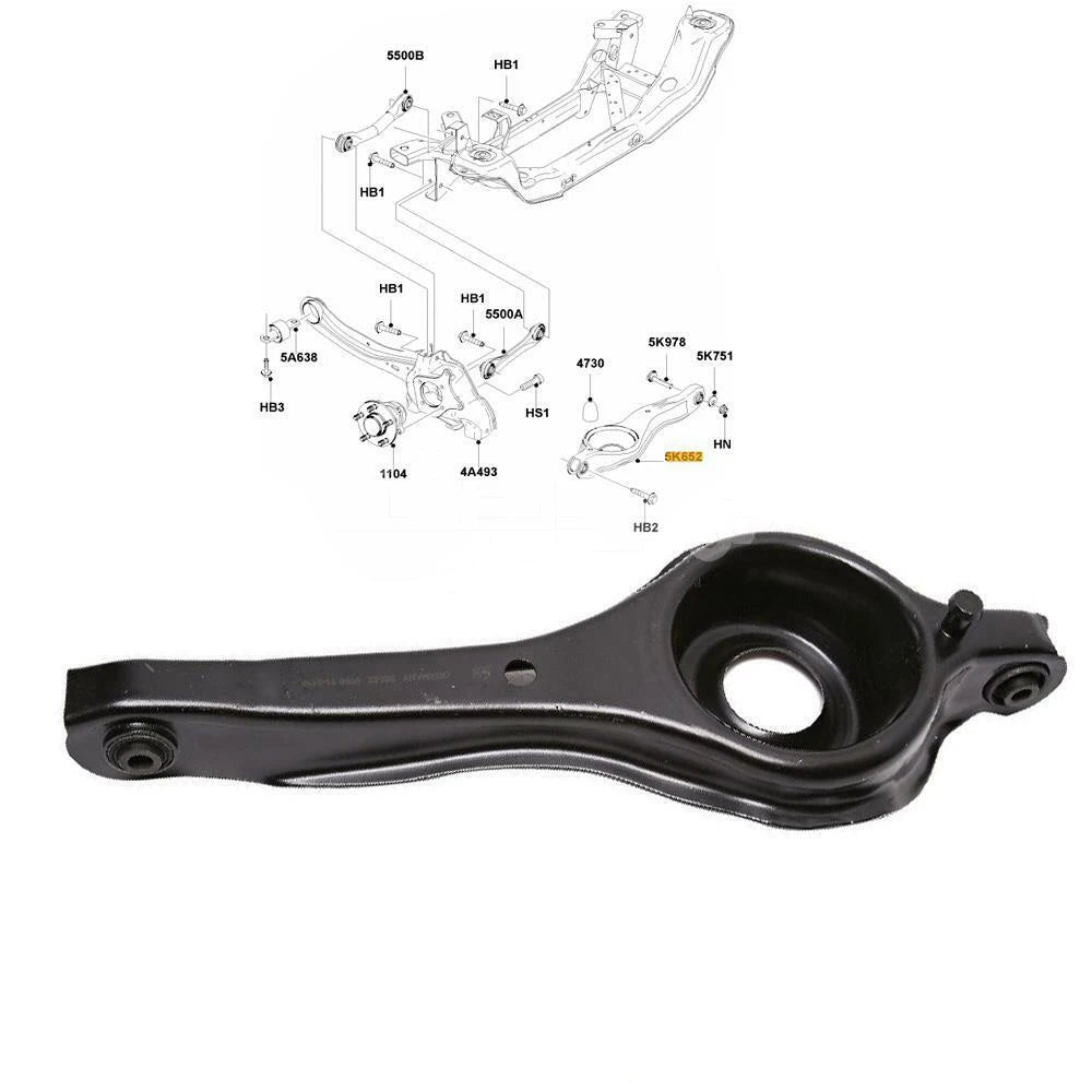 Rear Suspension Control Arm Kit 4M515K652AD 4M5Z5500D 4M515K652AE Rear Control Arm for Ford Focus 05-13