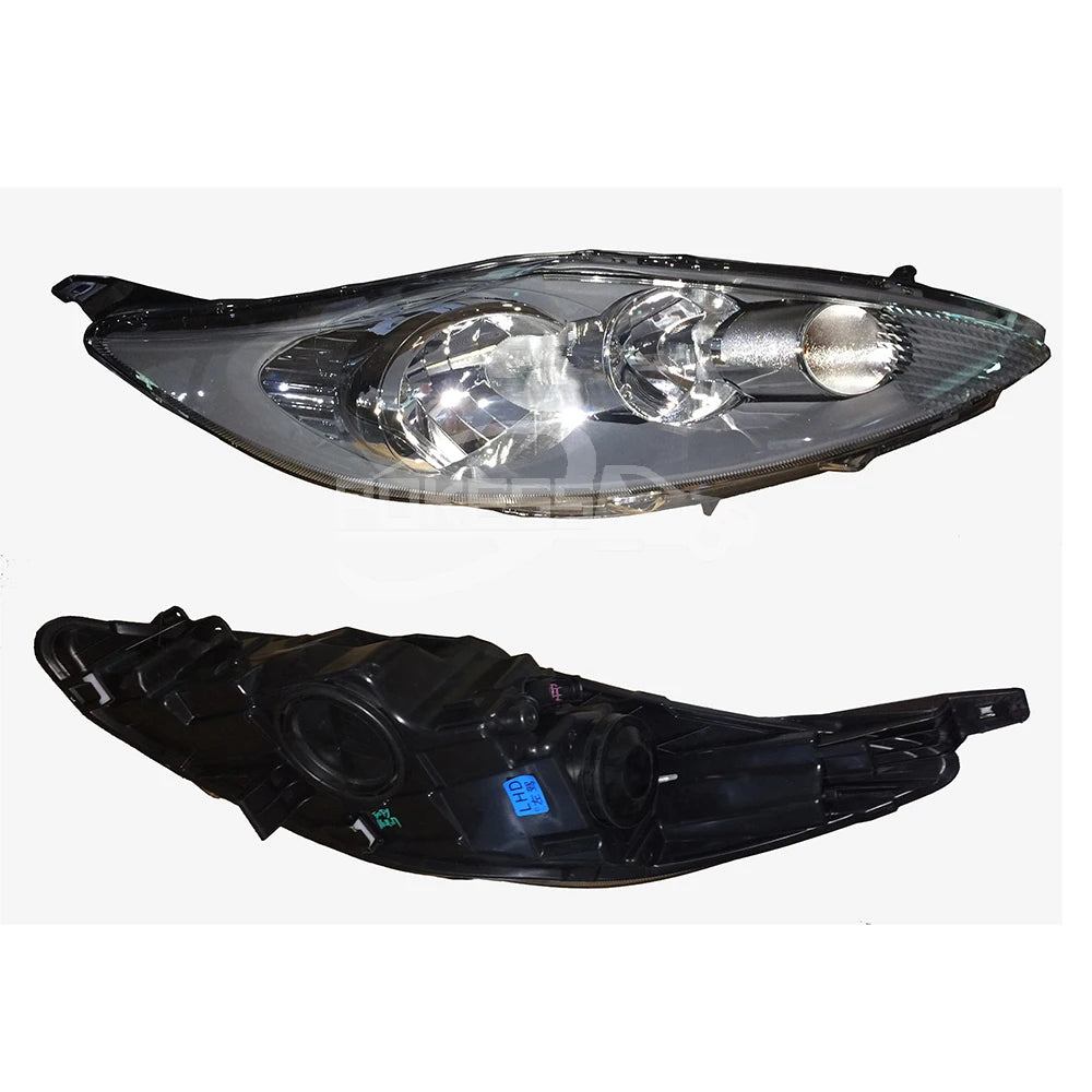 Car Headlight DK5151030C DK5151030A Right Black Headlight for Ford Fiesta 2009