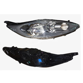 Car Headlight DK5151030C DK5151030A Right Black Headlight for Ford Fiesta 2009