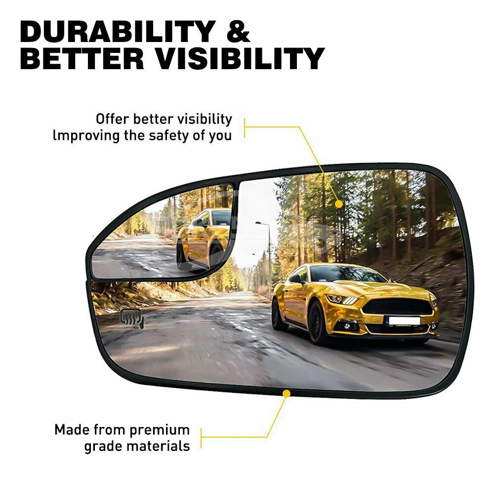 POKESS Parts DS7Z17K707B DS7317K707BE Right Rear View Mirror Glass for Ford Fusion 2013