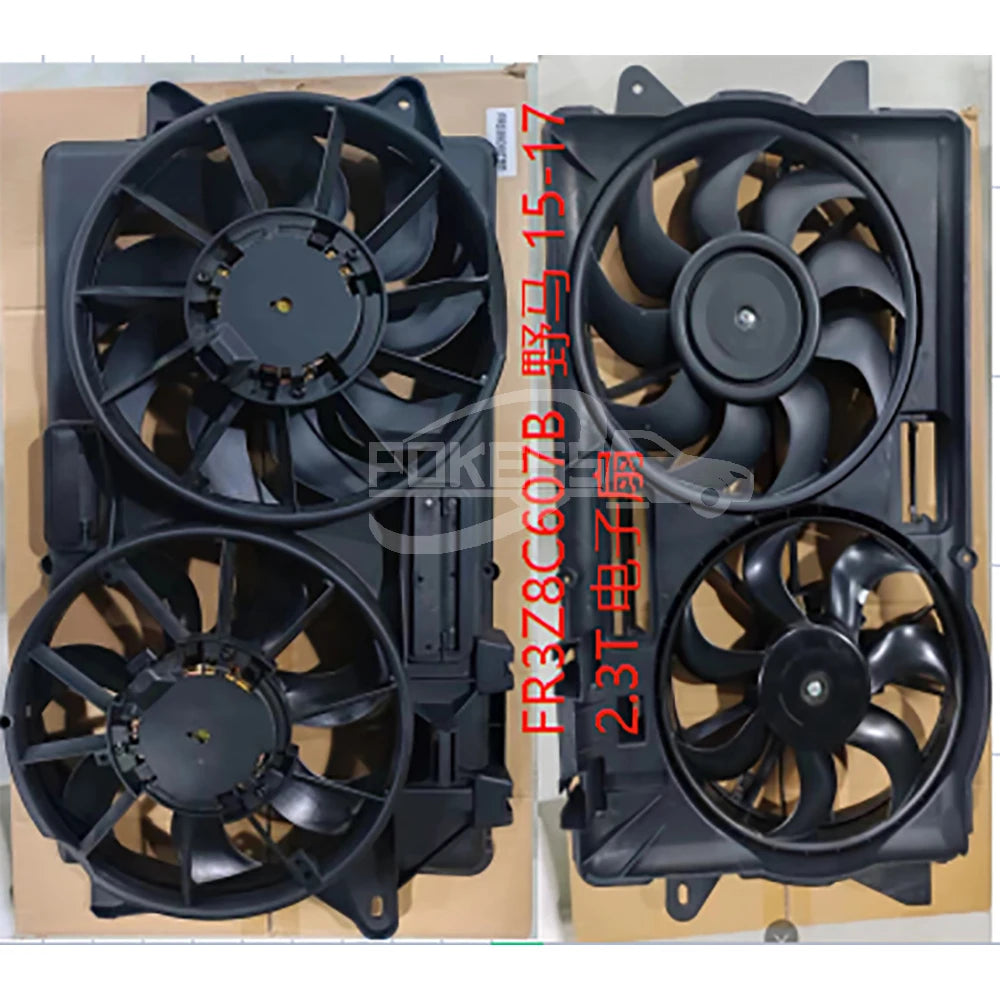 For Mustang GT Accessories FR3Z8C607B FR338C607BE Radiator Electric Radiator Cooling Fan for Ford Mustang 15-17 2.3T