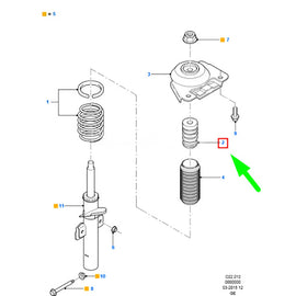 Automotive Rubber Parts 1S715K570AD Rear Shock Absorber Buffer Rubber for Ford Mendeo