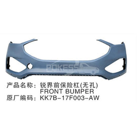 Front Bumper Ford Edge 2021 KK7BS17K819CAPRAA Front Bumper without Holes for Ford Edge 2020 2021 2022 ST