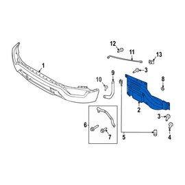 ML3Z17B985A ML3417B985AE Lower Front Bumper Bracket for Ford F-150 2021-