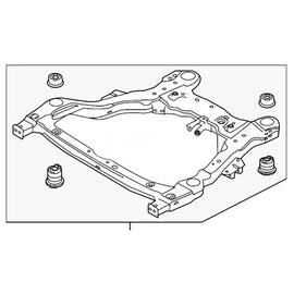 Front Sub Frame Car FB5Z5C145D JB5Z5C145A Front Frame-crossmember Cross Bracket for Ford Explorer 2015