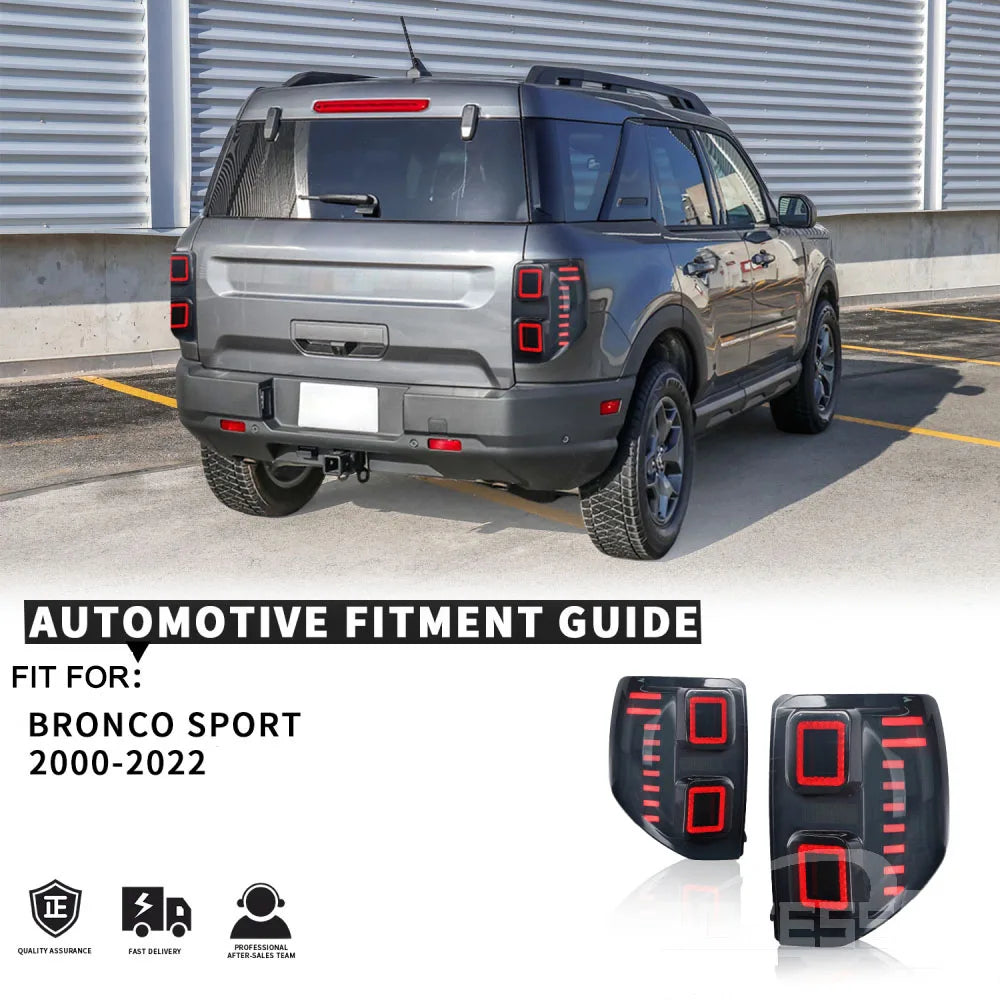 Body Accessories for Ford Bronco Sport 2020-2022 LED Tail Light Upgrade Car Rear Light Lamp Auto Body Part
