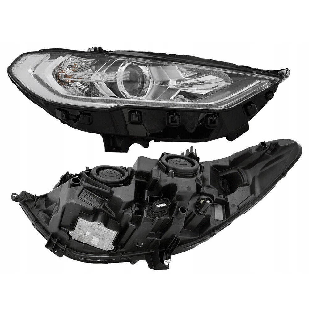Taiwan DEPO Auto La Headlight HS7313W030DD HS7313W030DE Ford Mondeo Fusion 2017-2019 Front Left Black LED DRL Strip Headlight