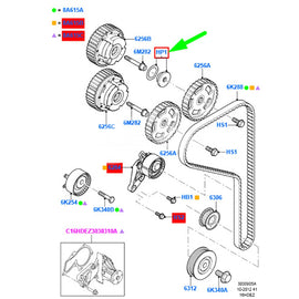 Car Oil Seals Engine Cover W710954S430 9XG109540L Camshaft Oil Seals Cover for Focus/Escape/Ecosport/Taurus/Escort/Mondeo