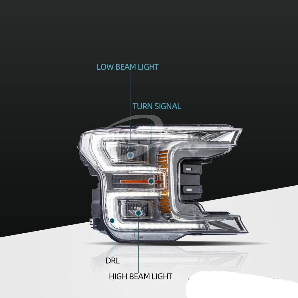 JL3Z13008T JL3Z13008Z JL3Z13008E JL3413006AH JL3413006AJ 5588838 Left Headlight for Ford F-150 2018