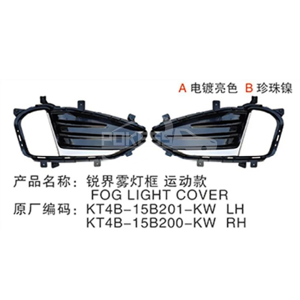 Front Bumper Ford Edge 2021 Fog Light cover KK7B15A299AAW KK7B15A299CA59B8 Left Fog Light Frame Cover for Ford Edge 2020 2021 20