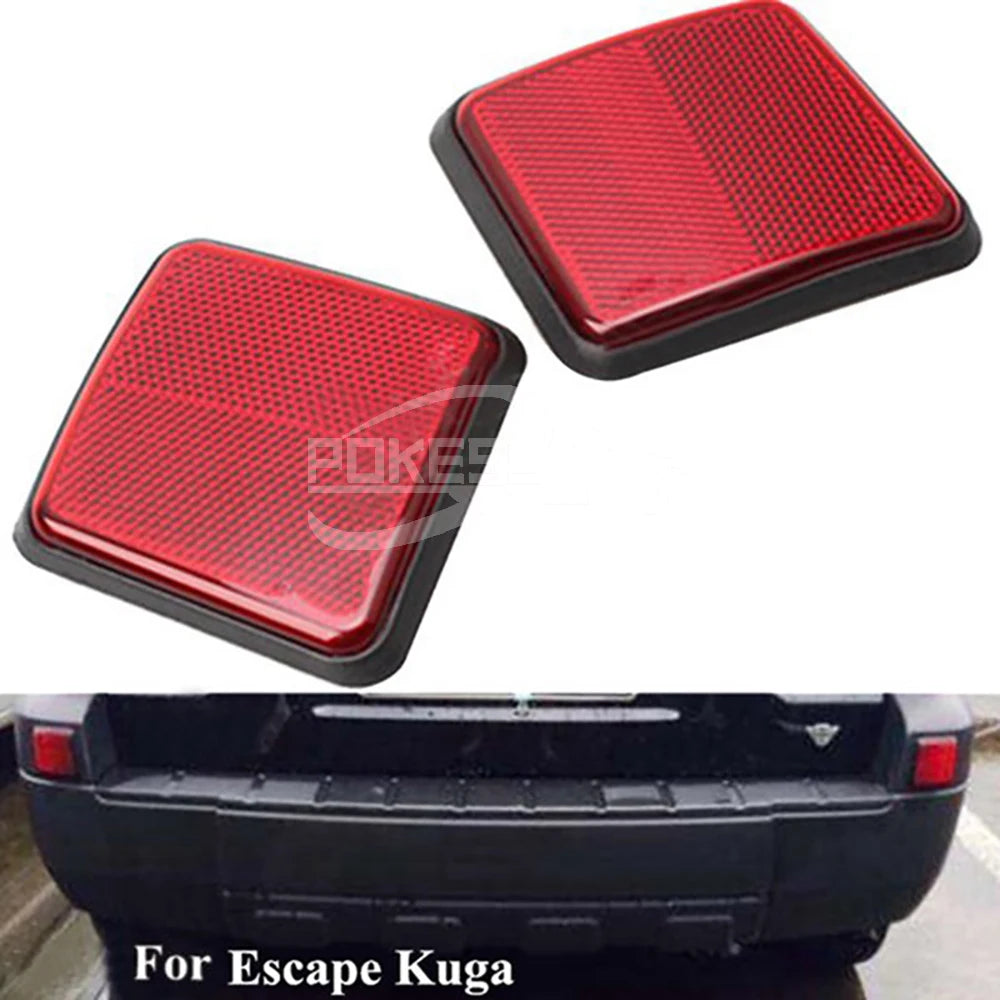POKESS Reflector of Rear Bumper 5L8Z17808BA 5L8417E847AB Rear Bumper Reflector for Ford Kuga 2005
