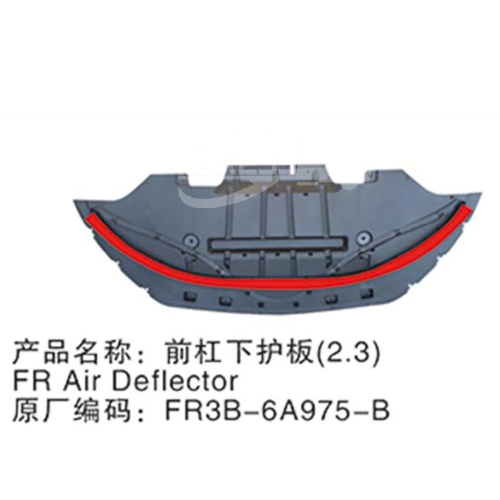 For Mustang 2015 Front bumper Air Deflector FR3Z17626C FR3B6A975CC Splash Shield Under Engine/Radiator Cover for Ford Mustang 15