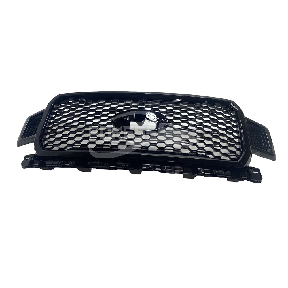 POKESS Car Front Grille JL3Z8200SF JL348200SG5G9Z Black Grill for Ford F150 2018-