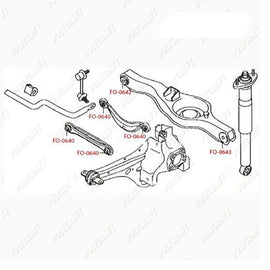 Car Control Arms EJ7Z5500B EJ7Z5500D EJ7C5K743AB EJ7C5K74 Rear Suspension Control Arm Assy for Lincoln MKC