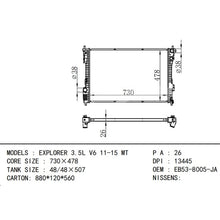 Load image into Gallery viewer, Explorer Radiator Car Engine Parts EB5Z8005E Radiator for Ford Explorer 2011 3.5