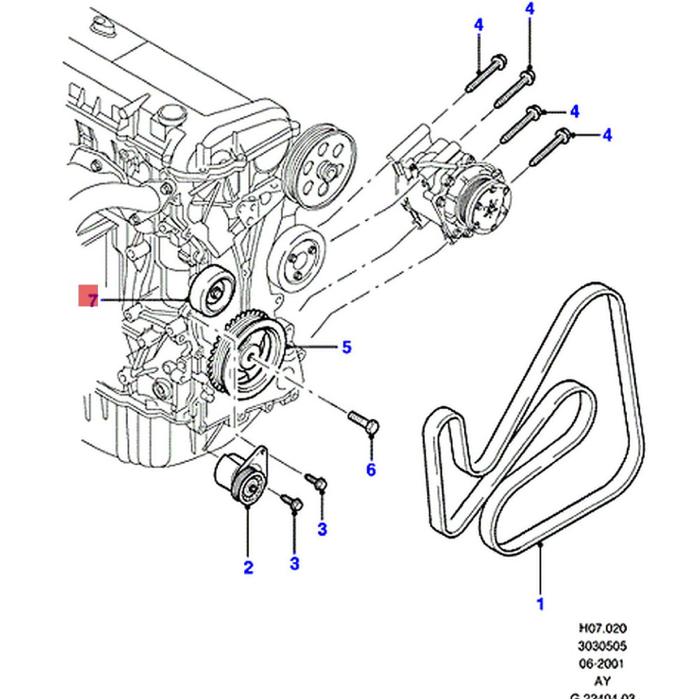 Tensioner Idle Pulley For FORD MONDEO TRANSIT 1S7Q-19A216-AB 1S7Q19A216AC 1S7Q19A216AD 1119938 1135627 1374385