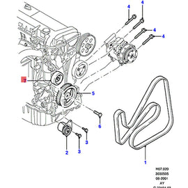 Tensioner Idle Pulley For FORD MONDEO TRANSIT 1S7Q-19A216-AB 1S7Q19A216AC 1S7Q19A216AD 1119938 1135627 1374385