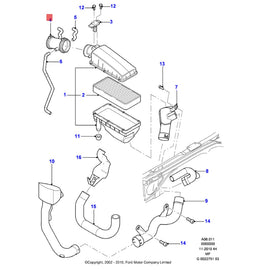 Auto Part Air Intake Hose Pipe 1S719C623BE 1S71-9C623-BE for FORD Mondeo 2.5 2001-2007 MK2