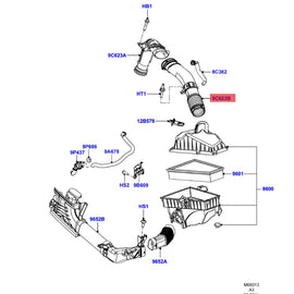 FOR FORD Mondeo S-MAX MK2 2.0 PETROL TNWA AIR INTAKE PIPE 9G91-9C623-BD 2010-2015