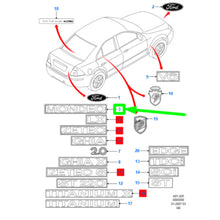 Load image into Gallery viewer, EMBLEM NOTE BOOT LID REAR FOR FORD MONDEO MK3_ 1132601 _ 1S71-42528-AA