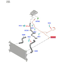 Load image into Gallery viewer, Water tank return pipe for ford escort 2015-2016 ED81-8C012-AD/ED81-8C012-AE