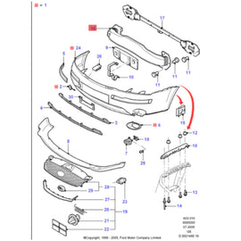 Front bumper without attachments For Ford MONDEO Mk III Tournament  1S71-17K876-AJ KKXE7P7Y