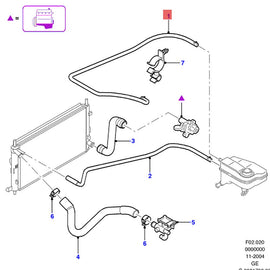 FOR FORD MONDEO 2.0 MK2 Upper Supply Tank To Radiator Hose 1135531 1S71-8C012-BG