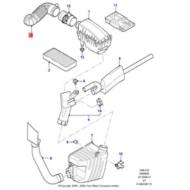 1S719C623 1S71-9C623 Intake Hose (Air HOSE)(Air Pipe) for Ford Focus FR874165-84 Mondeo MK2