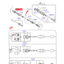 Load image into Gallery viewer, FWD FRONT RIGHT PASSENGER SIDE AXLE SHAFT HALFSHAFT FOR FORD FIESTA MK6 MAZDA FG22-25500B FG24-25500
