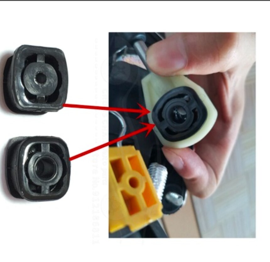 2 pcs/lot white Gearbox Pull Head Gear Shift Lever Wearable Cable for Fiesta HDLXJT DK49HDLXJTC