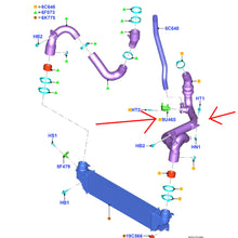 Load image into Gallery viewer, FOR FORD EDGE 2.0T 2018- MK4 ENGINE INTERCOOLER INLET TUBE HOSE PIPE F2G3-6C646-CG F2GZ-6C646-B
