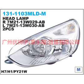 7M2113W030AA Headlight L Normal For ford mikes S-MAX 07-10