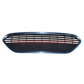 8M5917K945AEW Front bumper lower grille with bright strips For Ford Focus BF 07-09