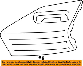 2019-2020 FOR FORD Fusion Mondeo Front Bumper Grille-Side Trim Left KS7Z-17B814-BD